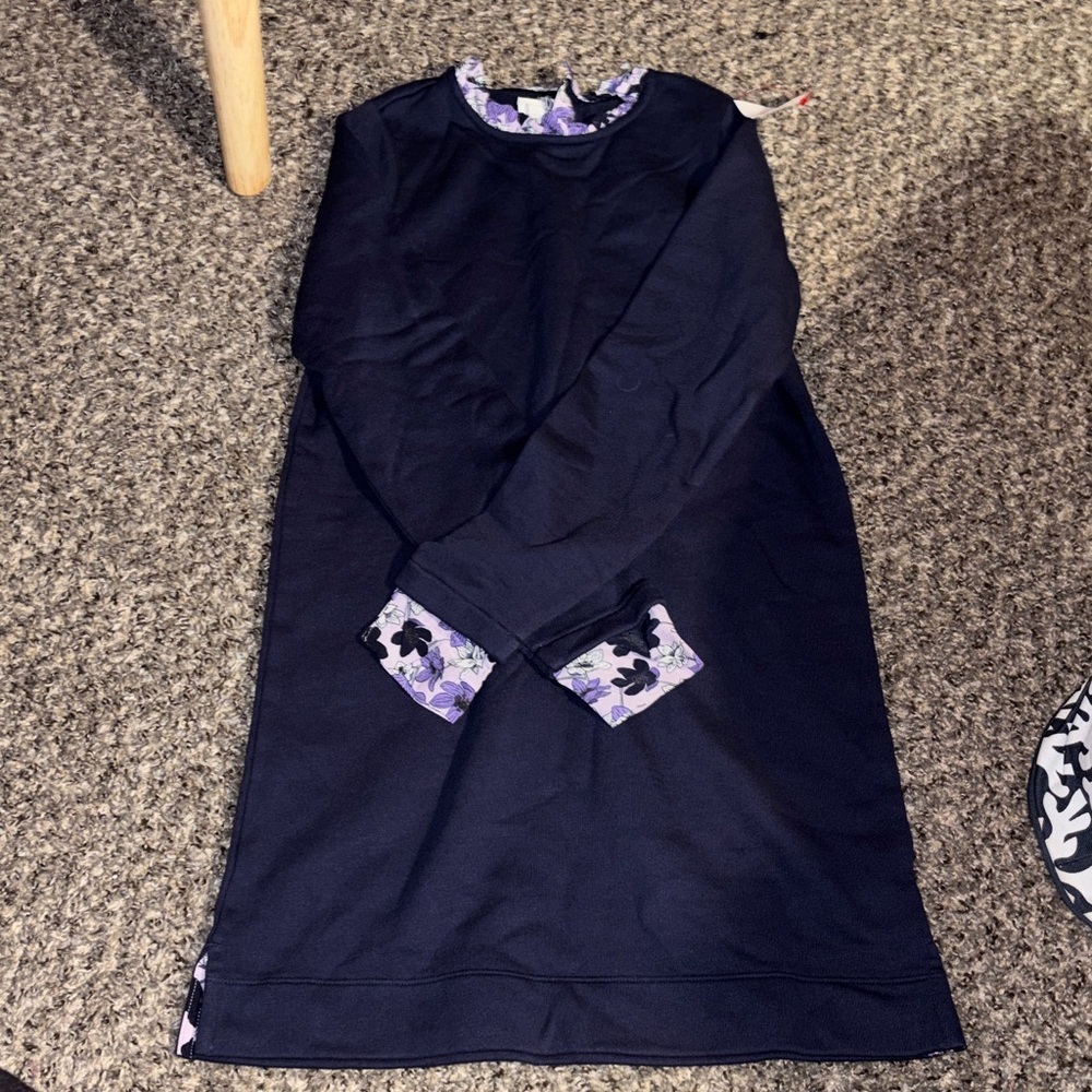 Vineyard Vines Navy and Purple Dress